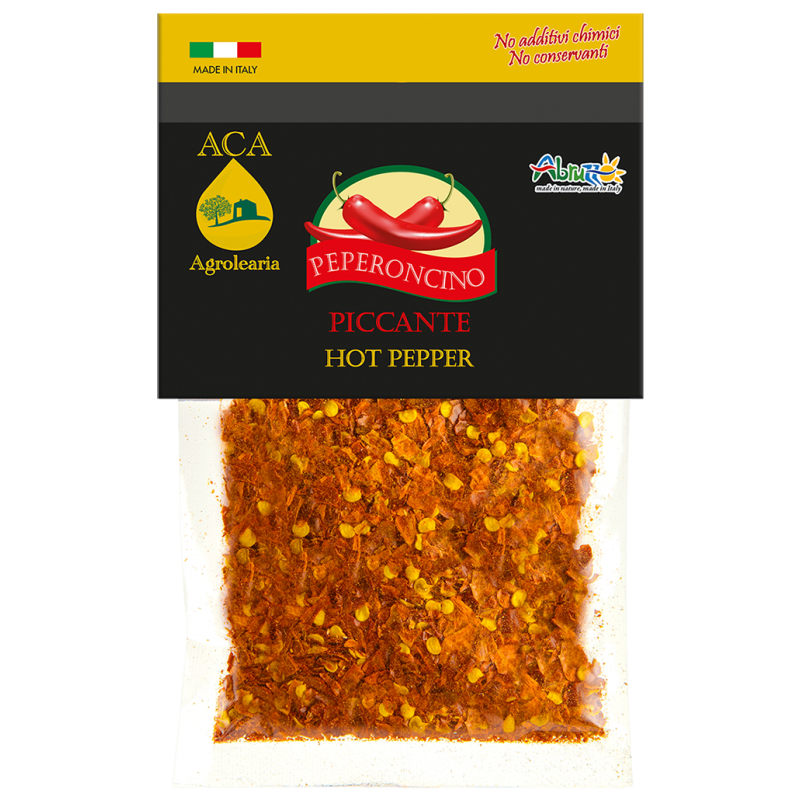 Peperone frantumato piccante in busta - ACA Srl